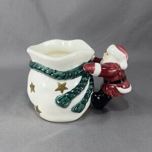 Vtg The Cellar Santa Claus Ceramic Coffee Cup Mug Christmas Holiday Decor 90s